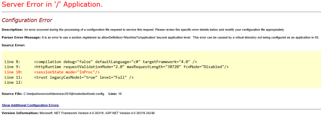 NAV 2016 webservice error